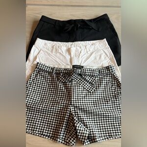 (3) Pair of Size 8 🩳 Shorts; (2) Banana Republic and (1) GAP.